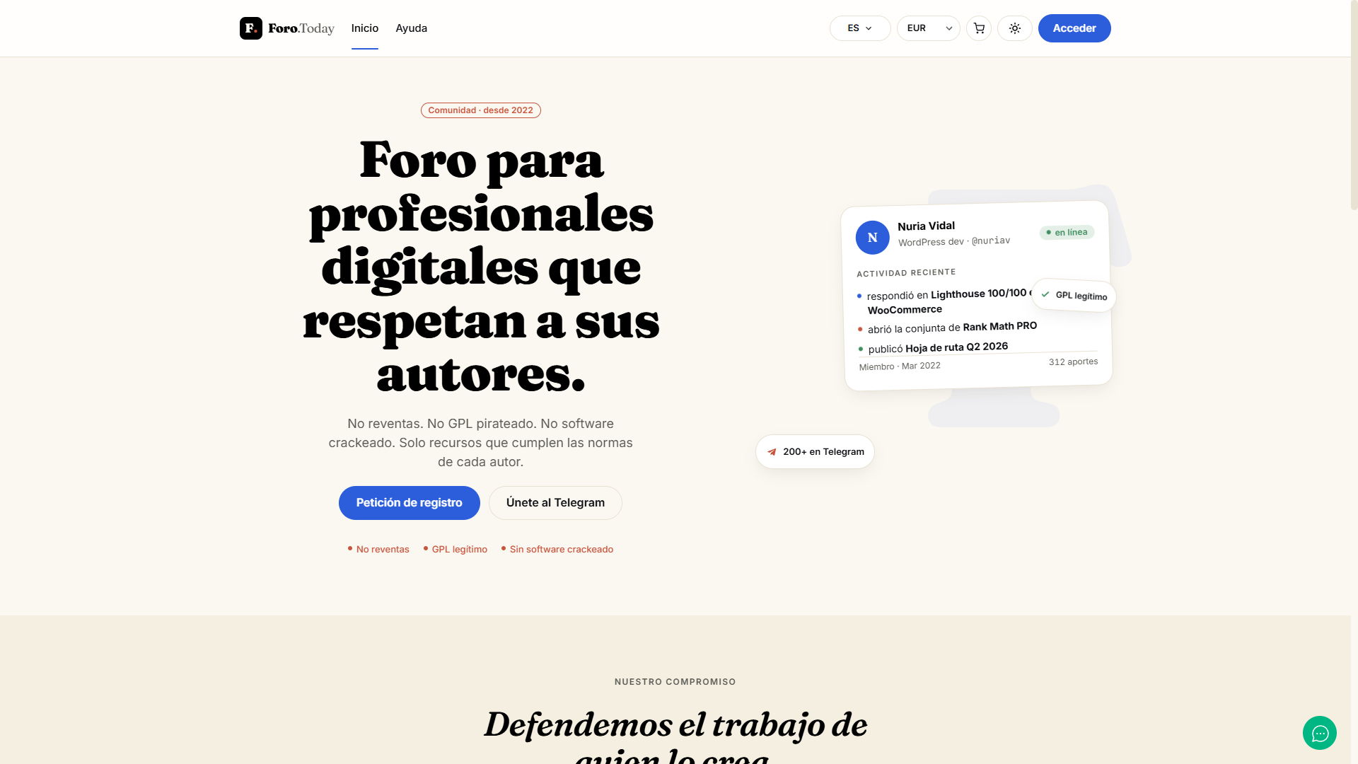 Webs creadas por Nuberona
